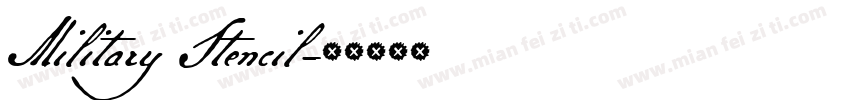 Military Stencil字体转换